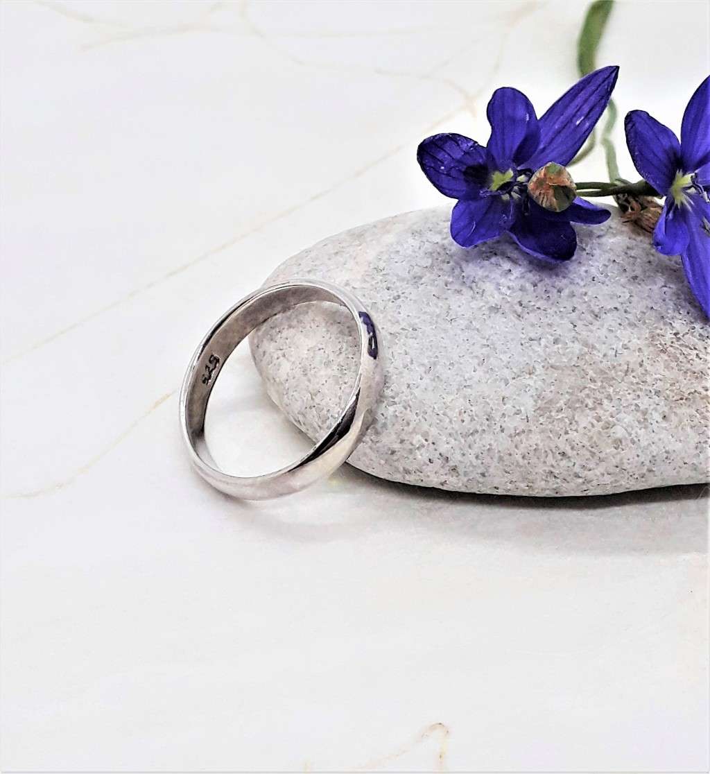 Plain Band Sterling Silver Ring