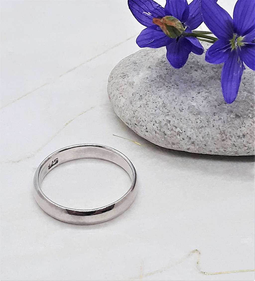 Plain Band Sterling Silver Ring