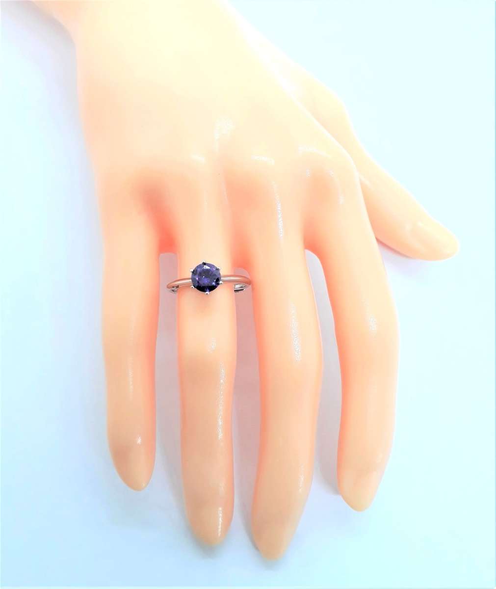 Adjustable Cubic Zirconia Sterling Silver Ring