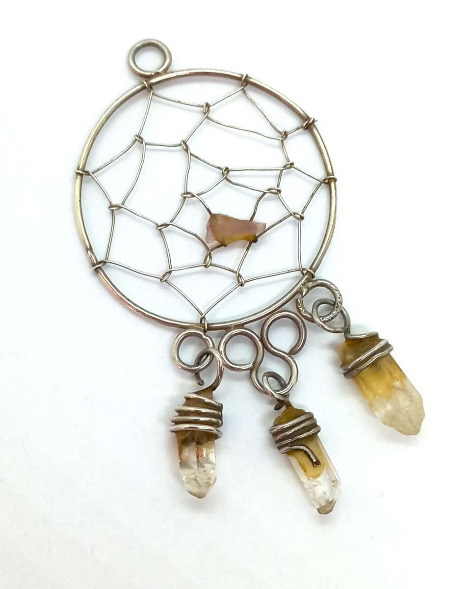 Sterling Silver Dream Catcher Pendant