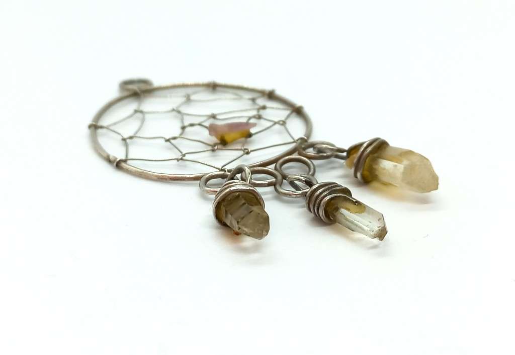 Sterling Silver Dream Catcher Pendant