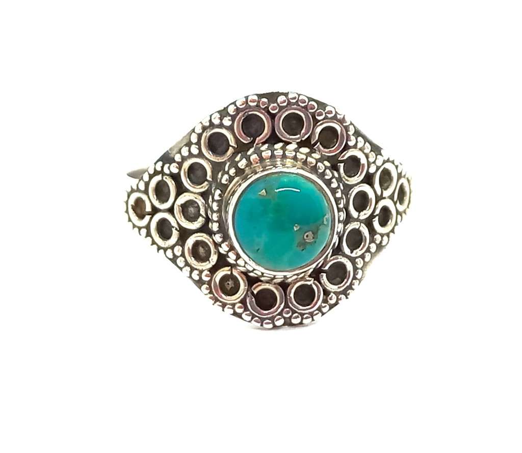Sterling Silver Natural Turquoise Ring