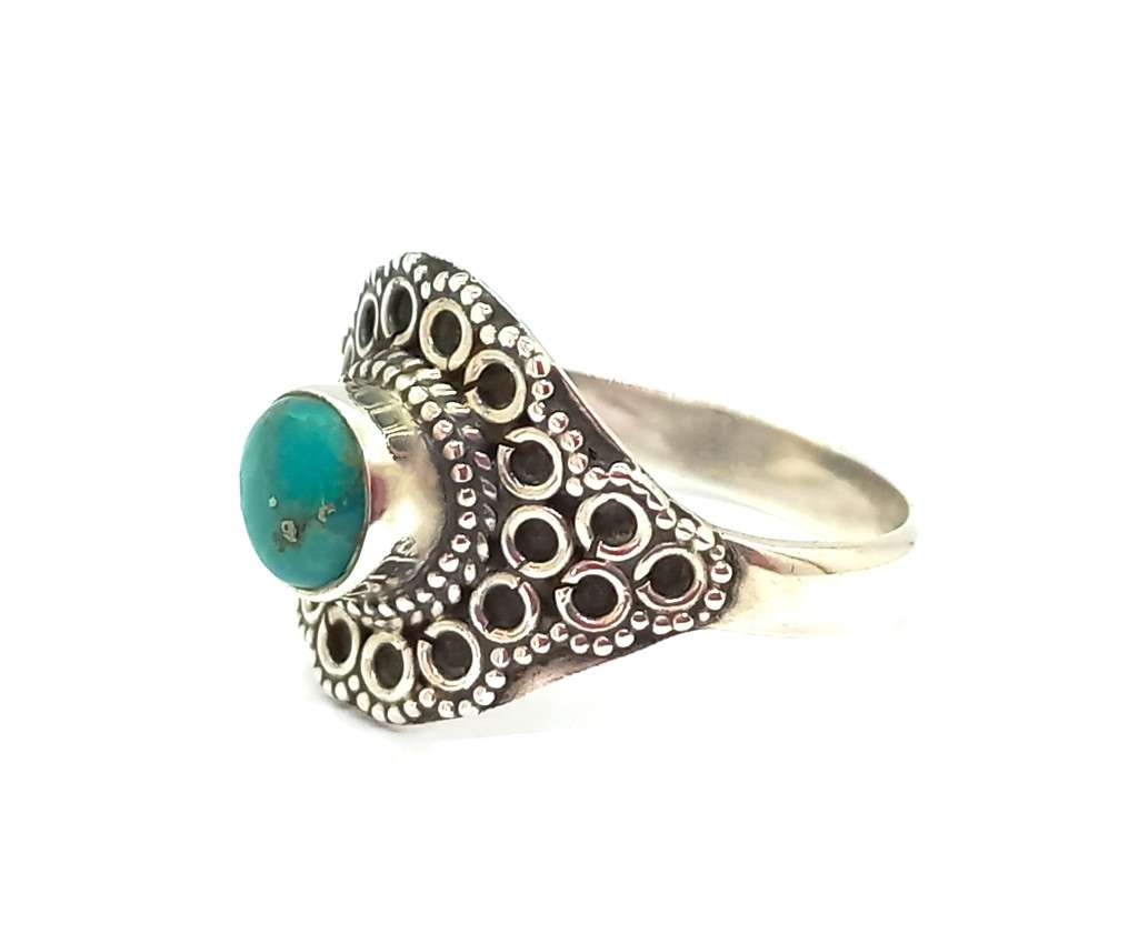 Sterling Silver Natural Turquoise Ring