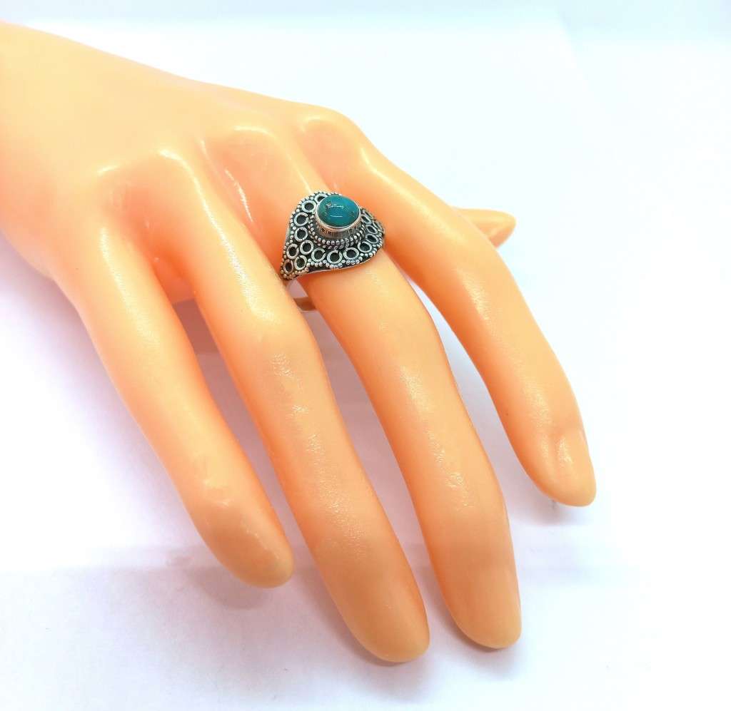 Sterling Silver Natural Turquoise Ring