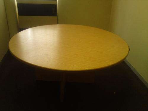 Round boardroom table