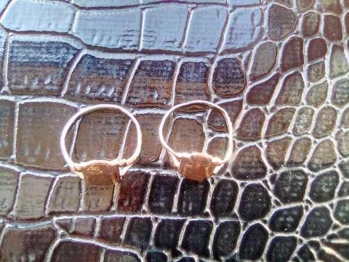 Lot of 2 OLD 9CT Gold Signet Rings