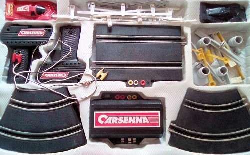 Vintage Carsenna Slot Car Road Race Set