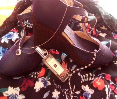 Genuine leather DESIGNER wedge shoes