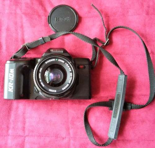 Ricoh KR-10M SLR 35mm film manual focus camera PLUS Ricoh Rikenon P Zoom lens
