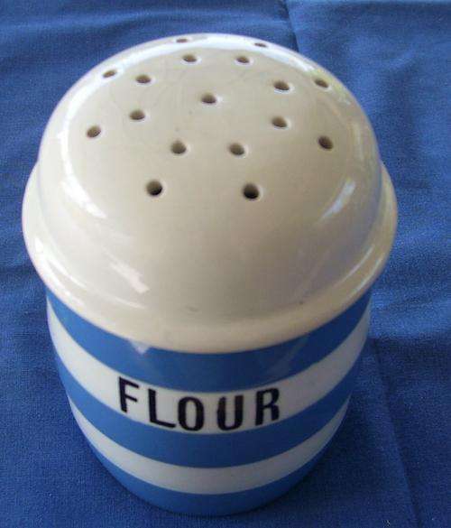CORNISH WARE  - FLOUR SHAKER  - T G GREEN