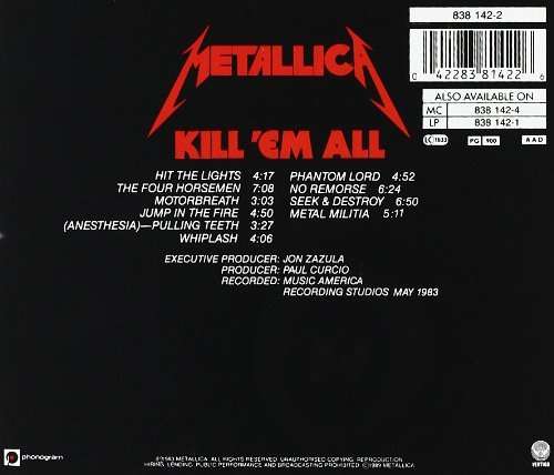 Metallica - Kill 'Em All