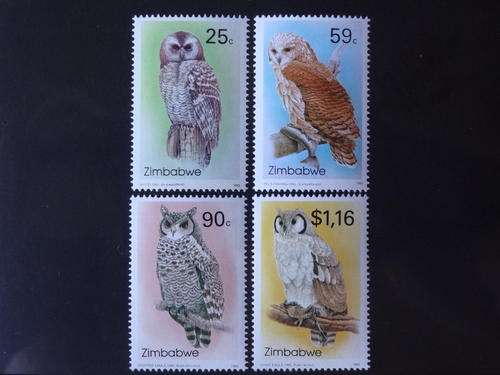 1993 Zimbabwe Owls Single Set MNH