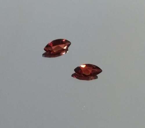 Naturally mined Garnet Pair
