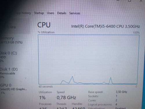 Dell 7020 i5-6400 pc box with 16gb ram