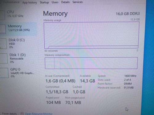 Dell 7020 i5-6400 pc box with 16gb ram