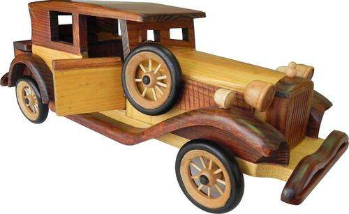 Large Classic Wooden Display Car
