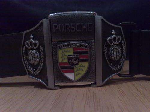 ****Porsche**** Zippo style genuine  leather belt