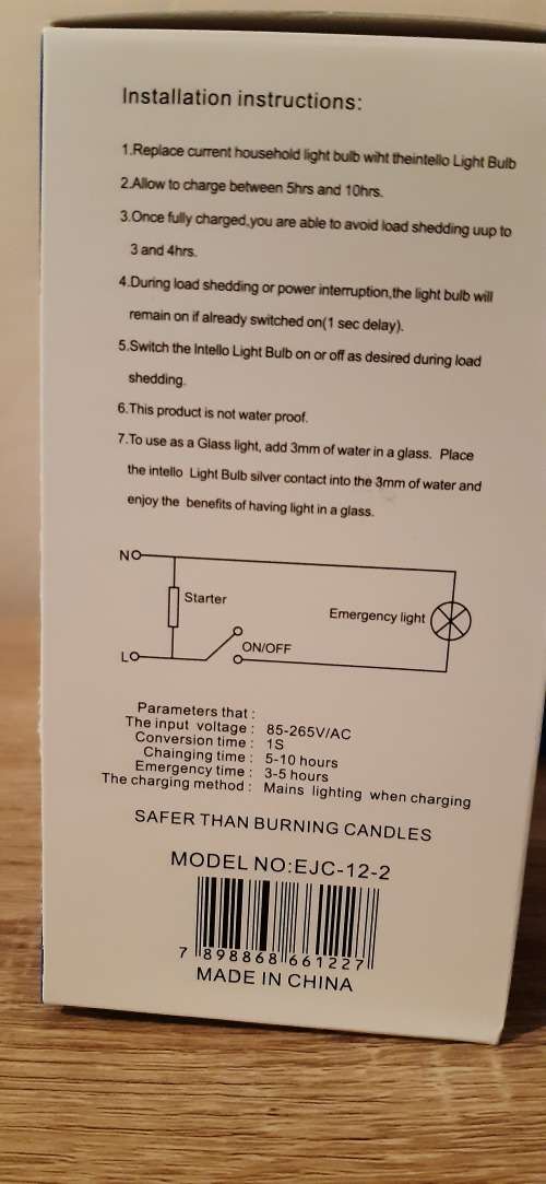 Rechargeable LED Light Bulbs