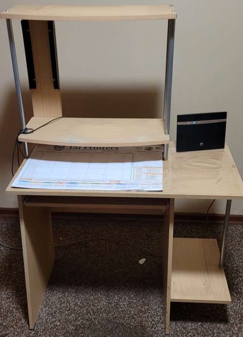 Computer Stand with space for printer and working