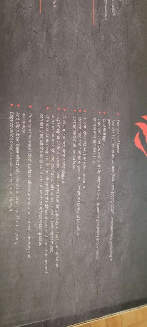 Gamenote Backlit Keyboard/Mouse + headphones and mouse pad