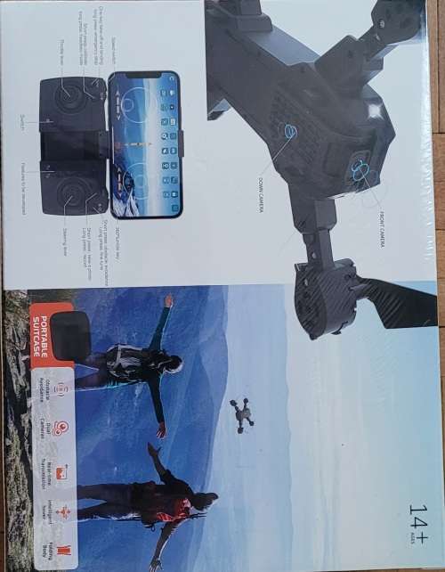 Foldable Drone with Dual Camera and Case