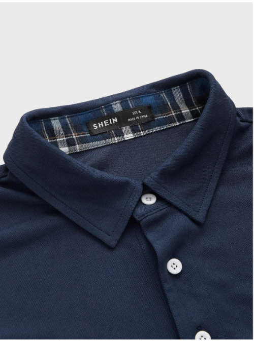 Men Figure and Horse Embroidery Polo Shirt