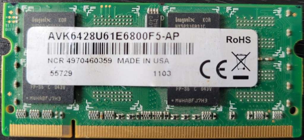 1 GB Memory AVK6428U61E6800F5-AP Avant 1GB PC2-6400 DDR2-800MHz