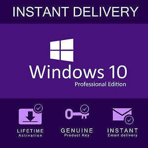 Windows 10 Professional Pro 32/64 Bit | Win 10 | Windows 10 Pro | Windows 10 INSTANT DELIVERY