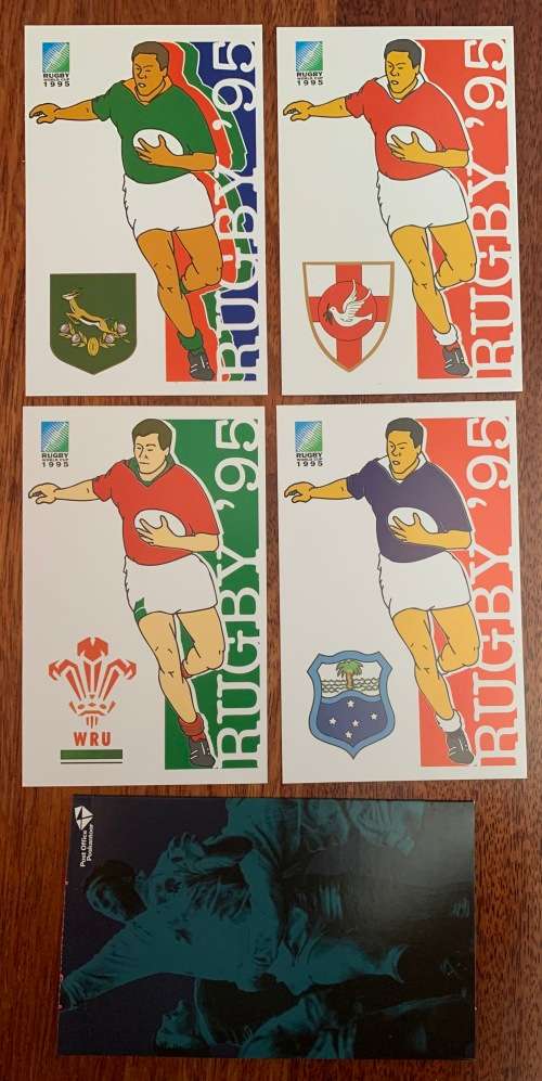 RUGBY WORLD CUP POSTCARDS-