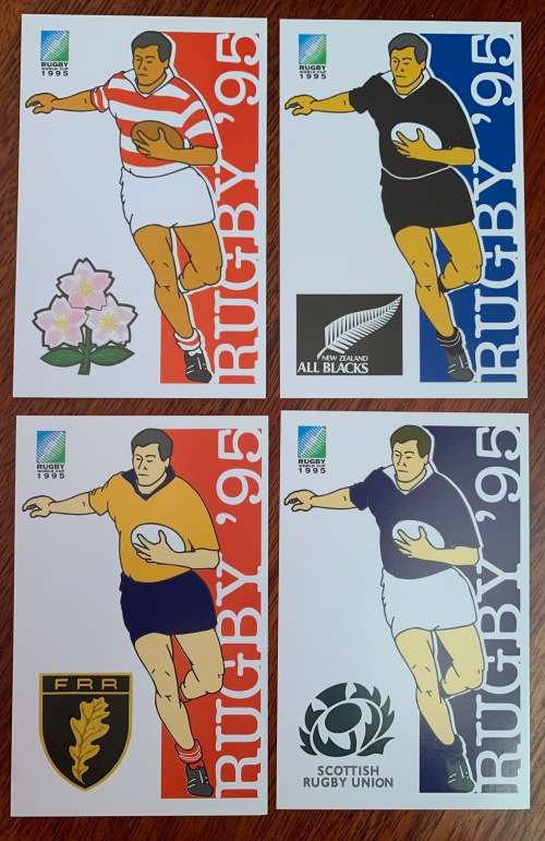 RUGBY WORLD CUP POSTCARDS-