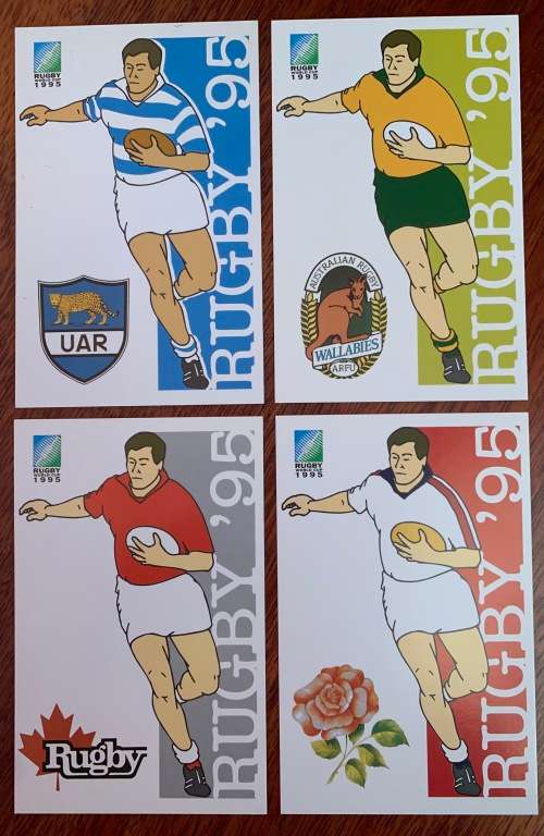 RUGBY WORLD CUP POSTCARDS-