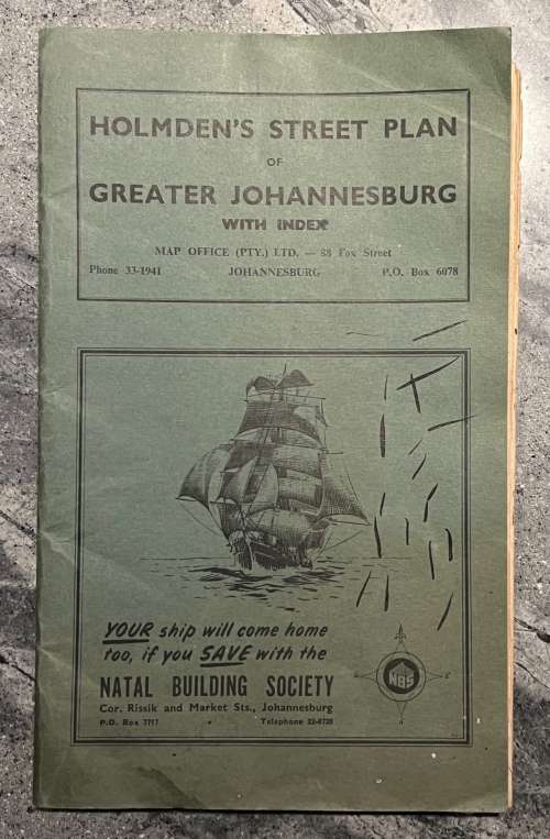 Holmden`s Street Plan of Greater Johannesburg