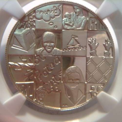 1998 silver 1 Rand Year of the Child PF 64 Ultra Cameo