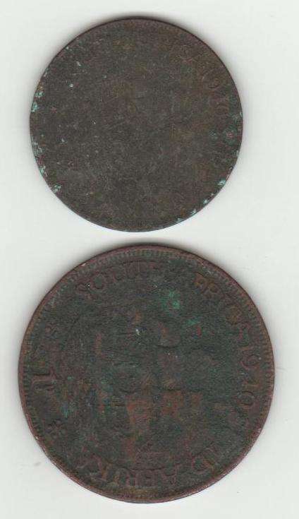 1940 half and 1 penny