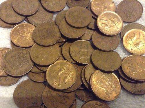 Lot of 150 Second Decimal RSA coins