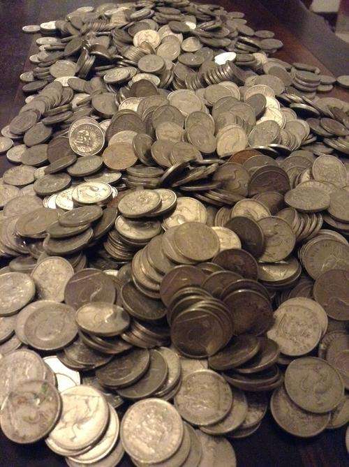 Lot of 150 Second Decimal RSA coins
