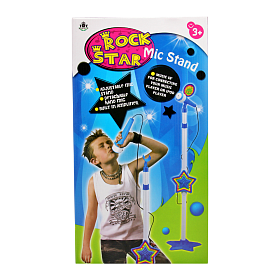 GREAT X-Mas GIFT!!! Kids Rock Star Mic Stand - Available in Blue and Pink