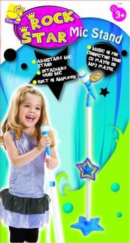 GREAT X-Mas GIFT!!! Kids Rock Star Mic Stand - Available in Blue and Pink