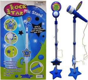 GREAT X-Mas GIFT!!! Kids Rock Star Mic Stand - Available in Blue and Pink