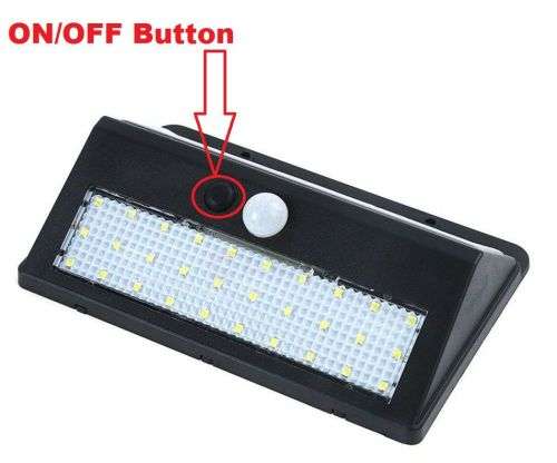 45 LED Solar Power Wall Light, PIR Motion Sensor, Waterproof, Night Sensor & Eco-friendly