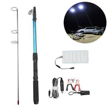 BRAND NEW!!! 12V 200W 5m Telescopic LED Fishing Rod Light