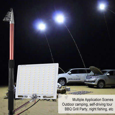 BRAND NEW!!! 12V 200W 5m Telescopic LED Fishing Rod Light