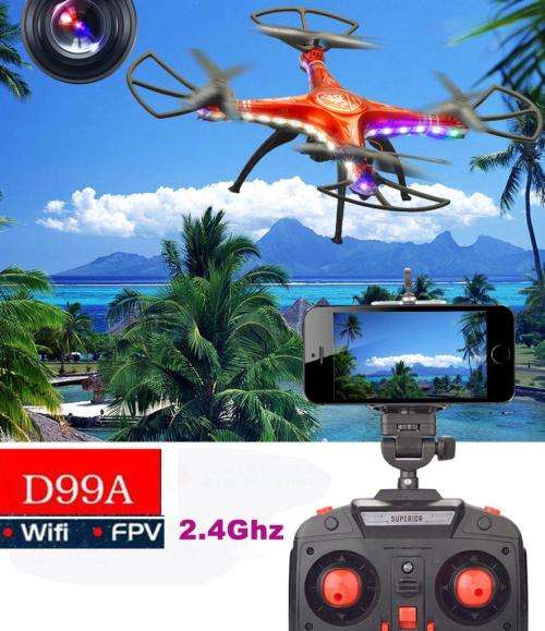 BRAND NEW!!! 4 Ch WIFI Remote Controlled Quad Copter Drone with HD Camera  -  4 Axis Gyro