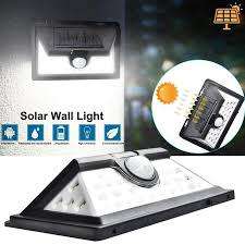 32 LED Solar Power Wall Light, PIR Motion Sensor, Waterproof, Night Sensor & Eco-friendly