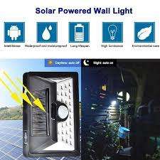 32 LED Solar Power Wall Light, PIR Motion Sensor, Waterproof, Night Sensor & Eco-friendly