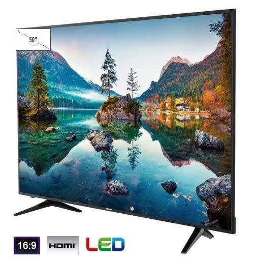 50" Slim Design LED TV, HDMI, USB  - Sealed in the Box!