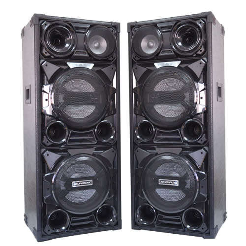 PROFESSIONAL LOUD BLUETOOTH SPEAKER SET WITH LED DISCO LIGHTS - Output Power: 40000W P.M.P.O
