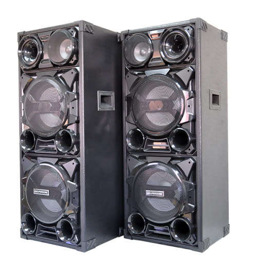 PROFESSIONAL LOUD BLUETOOTH SPEAKER SET WITH LED DISCO LIGHTS - Output Power: 40000W P.M.P.O