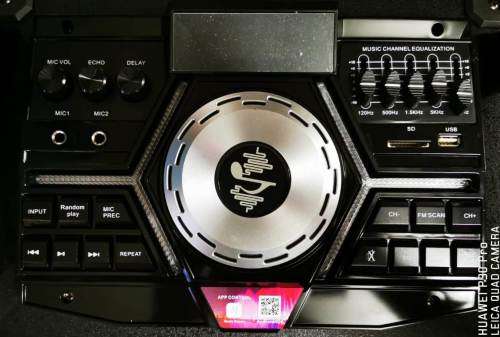 PROFESSIONAL LOUD BLUETOOTH SPEAKER SET WITH LED DISCO LIGHTS - Output Power: 40000W P.M.P.O