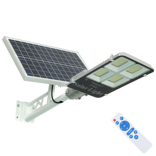 200W LED Solar Power Street Light, PIR Motion Sensor, Waterproof, Night Sensor with Remote Control
